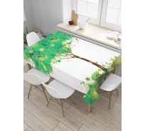 Прямоугольная скатерть JoyArty Дерево акварелью из сатена tc_7113_120x145