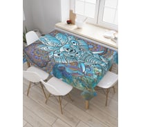 Прямоугольная скатерть JoyArty Духовный слон из сатена tc_22425_120x145