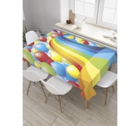 Прямоугольная скатерть JoyArty Радужная дорога из сатена tc_34299_120x145