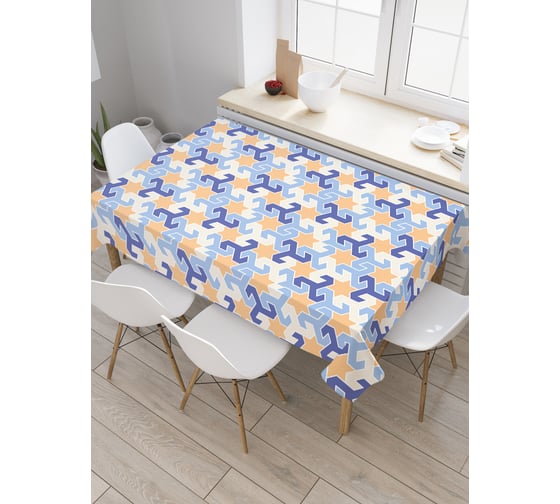 Прямоугольная скатерть JoyArty Сложные формы из сатена tc_28728_120x145 1