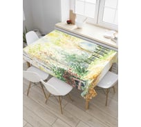 Прямоугольная скатерть JoyArty Сияние весны из сатена tc_6532_120x145