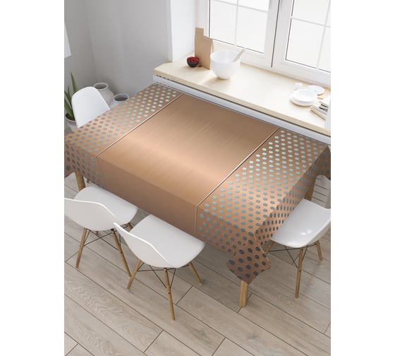 Прямоугольная скатерть JoyArty Два вида металла из сатена tc_38254_120x145 1