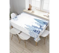 Прямоугольная скатерть JoyArty Снежное рождество из сатена tc_37029_120x145