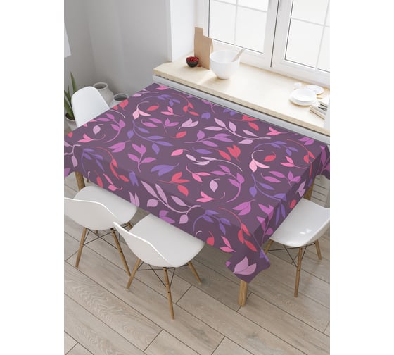 Прямоугольная скатерть JoyArty Спиральные стебли из сатена tc_31484_120x145 1