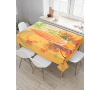 Прямоугольная скатерть JoyArty Солнечный серф из сатена tc_9687_120x145