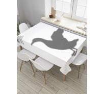 Прямоугольная скатерть JoyArty Гусь в душе из сатена tc_8359_120x145