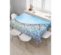 Прямоугольная скатерть JoyArty Иллюзия противостояния из сатена tc_21916_120x145