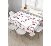 Прямоугольная скатерть JoyArty Поляна чертополоха из сатена tc_4502_120x145