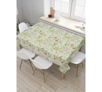 Прямоугольная скатерть JoyArty Рождественский винтаж из сатена tc_37096_120x145