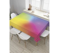 Прямоугольная скатерть JoyArty Радужное сияние из сатена tc_32558_120x145