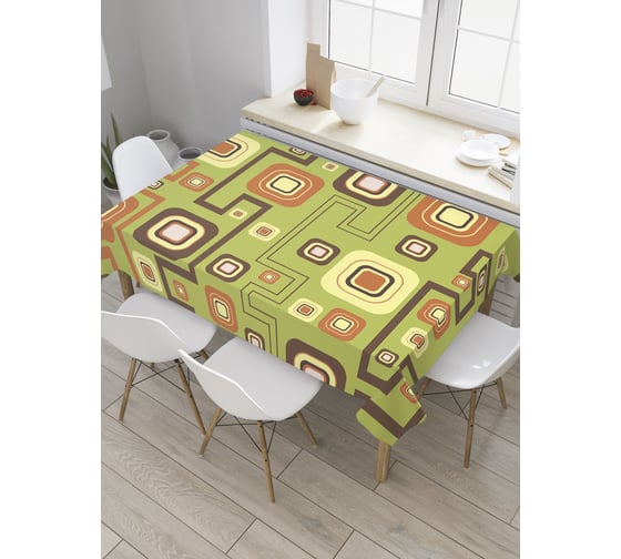 Прямоугольная скатерть JoyArty Геометрические схемы из сатена tc_27948_120x145 1