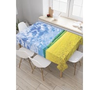 Прямоугольная скатерть JoyArty Пшеничное поле из сатена tc_9986_120x145