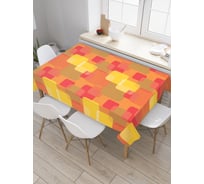 Прямоугольная скатерть JoyArty Слои квадратов из сатена tc_28310_120x145