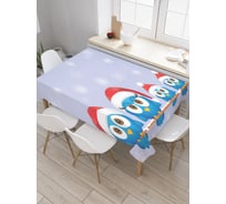 Прямоугольная скатерть JoyArty Совы готовы к празднику из сатена tc_20033_120x145