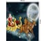 Прямоугольная скатерть JoyArty На оленях через космос из сатена tc_20042_120x145 2