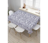 Прямоугольная скатерть JoyArty Волны дудл из сатена tc_37413_120x145