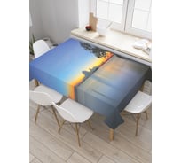 Прямоугольная скатерть JoyArty Внезапное наводнение из сатена tc_19849_120x145