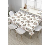 Прямоугольная скатерть JoyArty Город цветов из сатена tc_8086_120x145