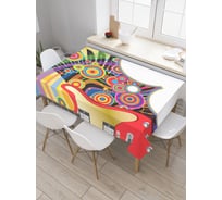 Прямоугольная скатерть JoyArty Музыкальный арт из сатена tc_29306_120x145