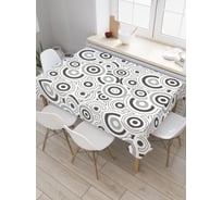 Прямоугольная скатерть JoyArty Психоделические круги из сатена tc_29374_120x145