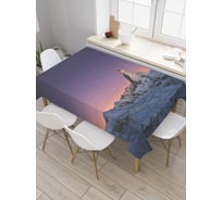 Прямоугольная скатерть JoyArty Последние лучи заката на вершине из сатена tc_38828_120x145