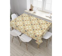 Прямоугольная скатерть JoyArty Квадратные диагонали из сатена tc_28760_120x145