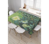 Прямоугольная скатерть JoyArty Дикие розы из сатена tc_6884_120x145