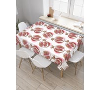 Прямоугольная скатерть JoyArty Гранатовый рай из сатена tc_47772_120x145