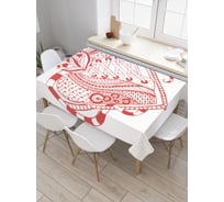 Прямоугольная скатерть JoyArty Символическое сердце из сатена tc_28909_120x145