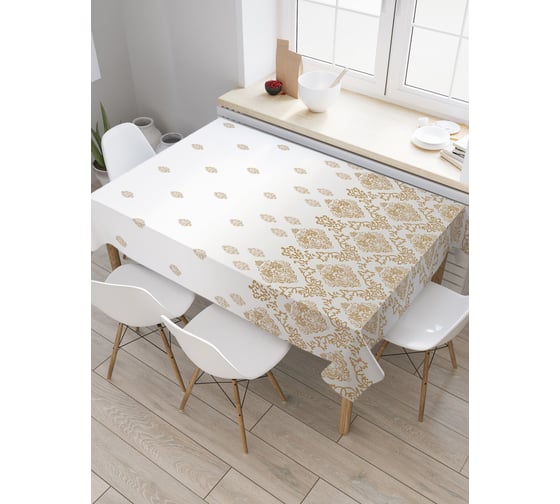 Прямоугольная скатерть JoyArty Дождевой рисунок из сатена tc_6947_120x145 1