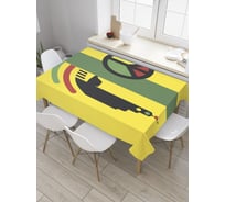 Прямоугольная скатерть JoyArty Символ растамана из сатена tc_36073_120x145