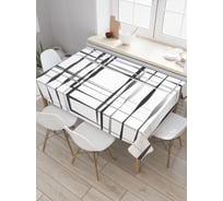 Прямоугольная скатерть JoyArty Иллюзия клетки из сатена tc_21390_120x145