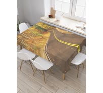 Прямоугольная скатерть JoyArty Дорога с тротуаром из сатена tc_37695_120x145