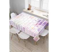 Прямоугольная скатерть JoyArty Сиреневая стена из сатена tc_30152_120x145