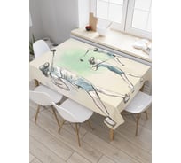 Прямоугольная скатерть JoyArty Набросок гольфиста из сатена tc_29533_120x145