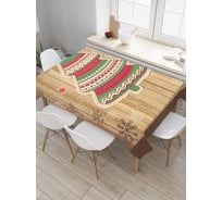 Прямоугольная скатерть JoyArty Ель с узорами из сатена tc_5772_120x145