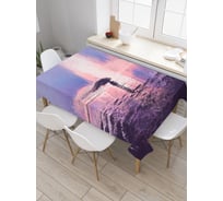 Прямоугольная скатерть JoyArty С зонтом к водопаду из сатена tc_23024_120x145