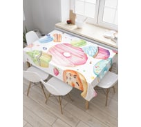 Прямоугольная скатерть JoyArty Сладости из сатена tc_27066_120x145