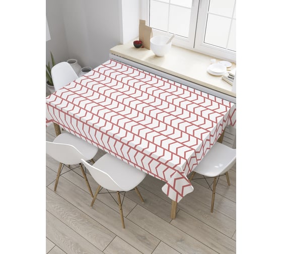 Прямоугольная скатерть JoyArty Преломленный зигзаг из сатена tc_28932_120x145 1