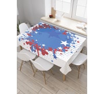 Прямоугольная скатерть JoyArty Звездный бум из сатена tc_30125_120x145