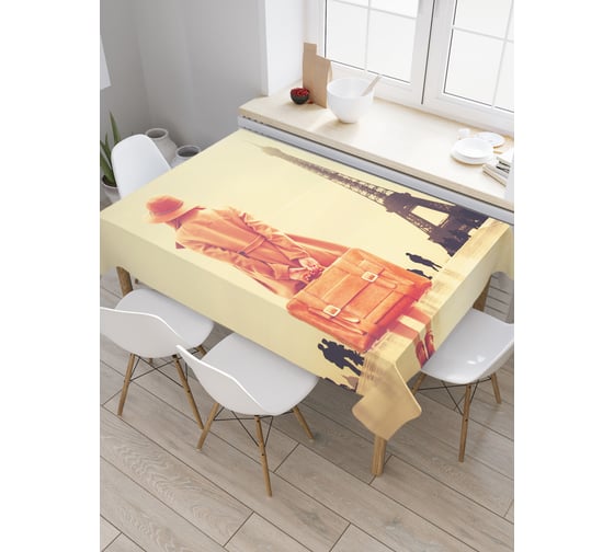 Прямоугольная скатерть JoyArty Долгожданная Франция из сатена tc_78563_120x145 1