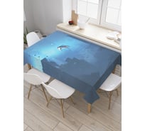 Прямоугольная скатерть JoyArty Прыжок в неизвестность из сатена tc_23093_120x145