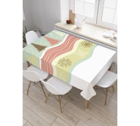 Прямоугольная скатерть JoyArty Еловые волны из сатена tc_5549_120x145
