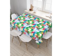 Прямоугольная скатерть JoyArty Сезонный витраж из сатена tc_21398_120x145