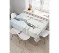 Прямоугольная скатерть JoyArty Дрессировщица из сатена tc_37426_120x145