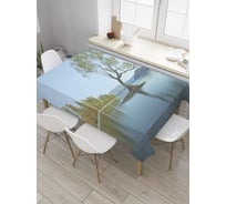 Прямоугольная скатерть JoyArty Дерево на отмели из сатена tc_28412_120x145