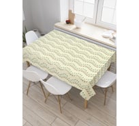 Прямоугольная скатерть JoyArty Серые волны из сатена tc_29597_120x145