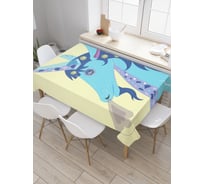 Прямоугольная скатерть JoyArty Дыхание единорога из сатена tc_4964_120x145