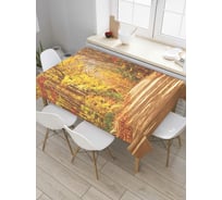 Прямоугольная скатерть JoyArty Путь свежего воздуха из сатена tc_6519_120x145