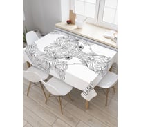 Прямоугольная скатерть JoyArty Внимательный телец из сатена tc_18698_120x145